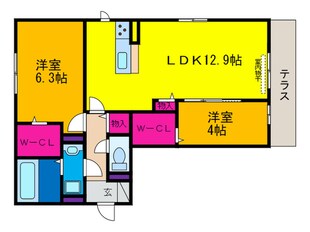 ピーチハイム浅香山の物件間取画像